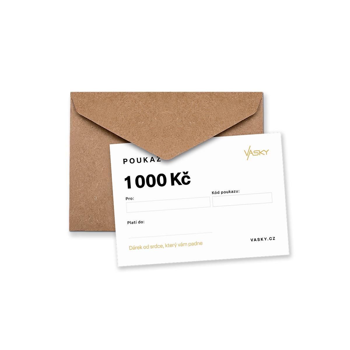Vasky dárkový poukaz 1 000 Kč