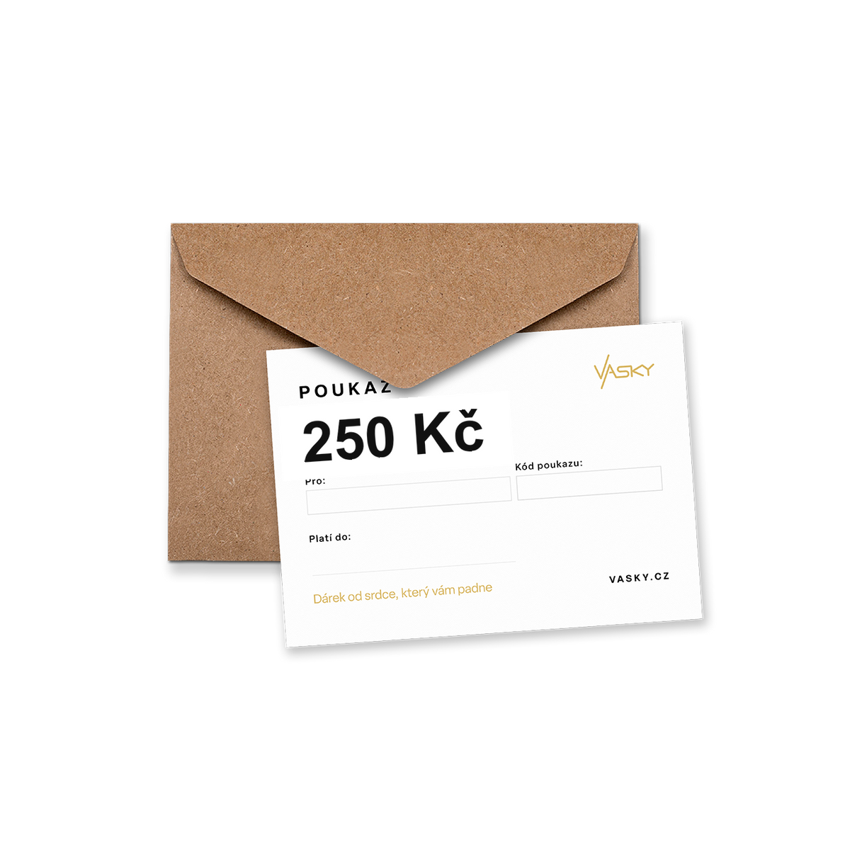 Vasky dárkový poukaz 250 Kč