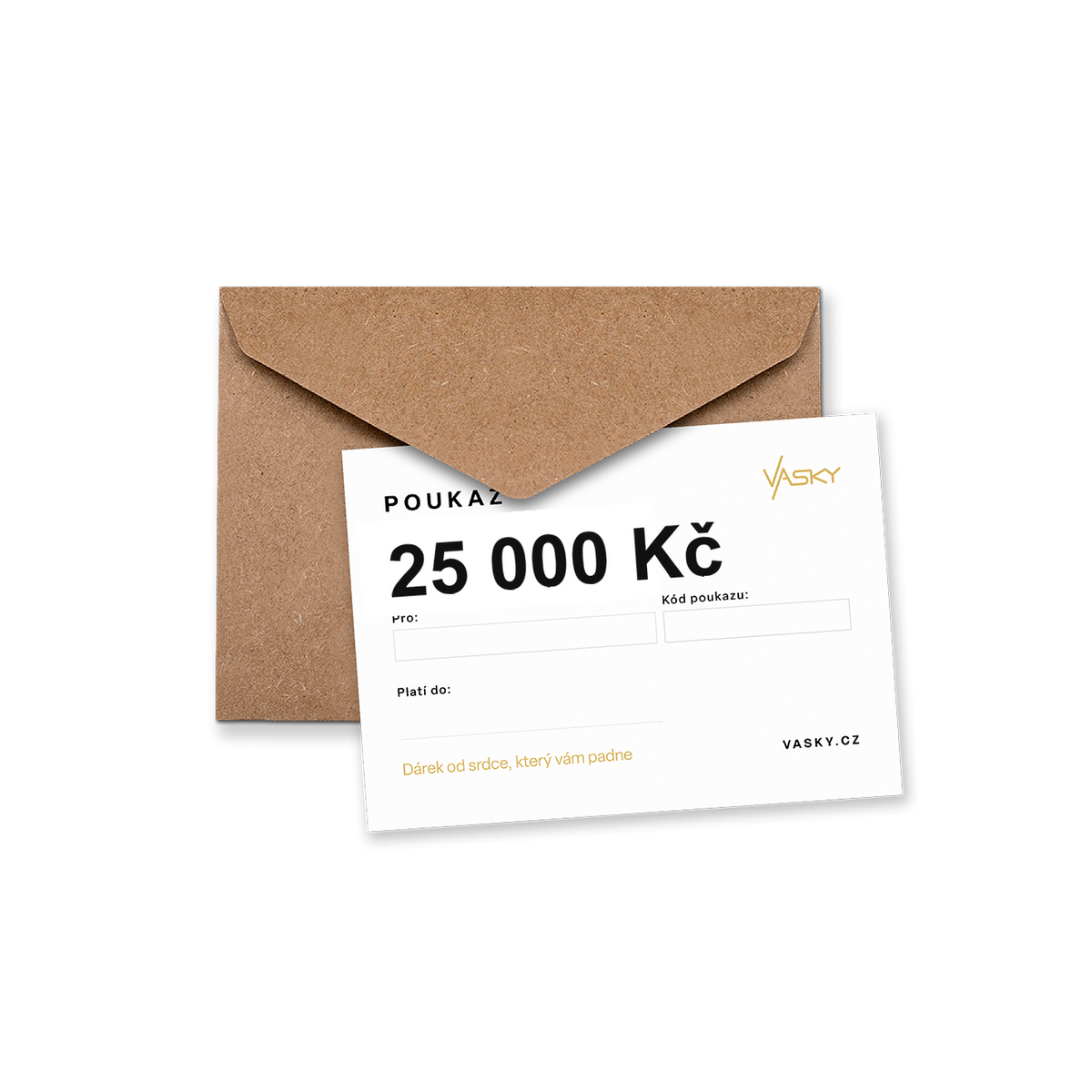 Vasky dárkový poukaz 25 000 Kč