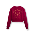 Mikina Crop Bordeaux